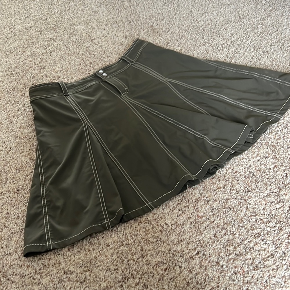 Skort, womens, Athleta. Olive color